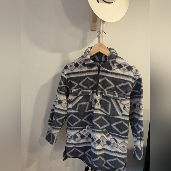 Patterned half zip fleece - Picture 2 of 4